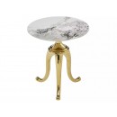 Стол журнальный SIGNAL SNAKE белый/золотой 48/55